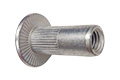 FLC-Z - steel - open knurled cylindrical shank – LH